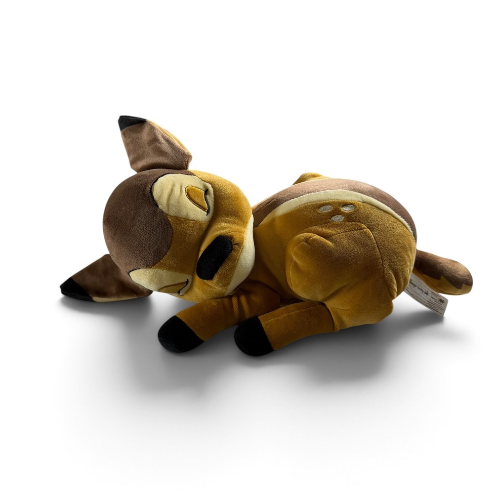 Disney Baby Bambi Sleeping Plush Stuffed Animal Brown